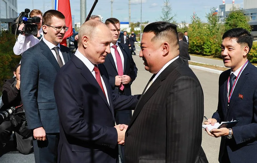 Russian President Vladimir Putin and North Korean leader Kim Jong Un