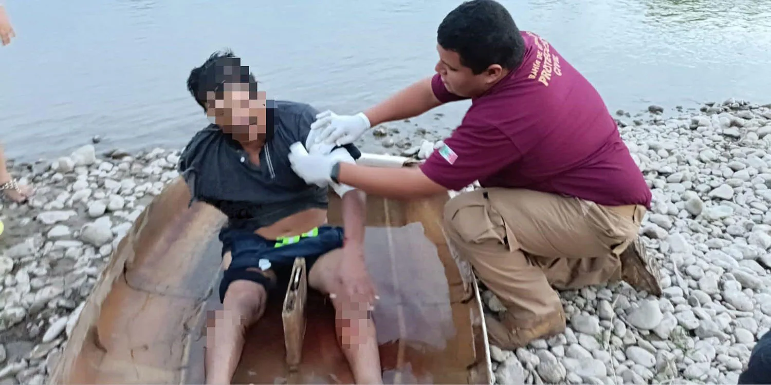 The fisherman who lost his arm to a crocodile.