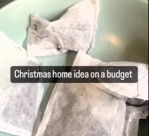 Video grab of Stacey making DIY Christmas letters for her daughters.