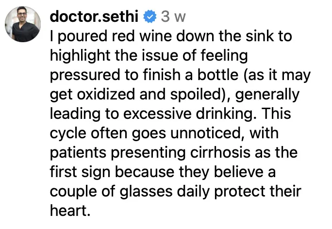 A response by Dr Saurabh Sethi to the criticism received on his video about the dangers of drinking alcohol during festive season.