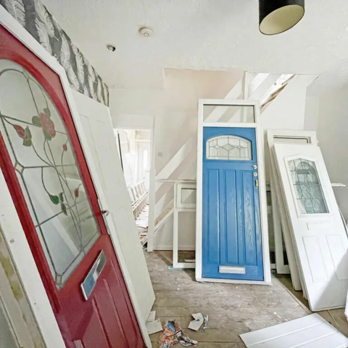 Bizarre three-bed house hits market… and it’s full of DOORS
