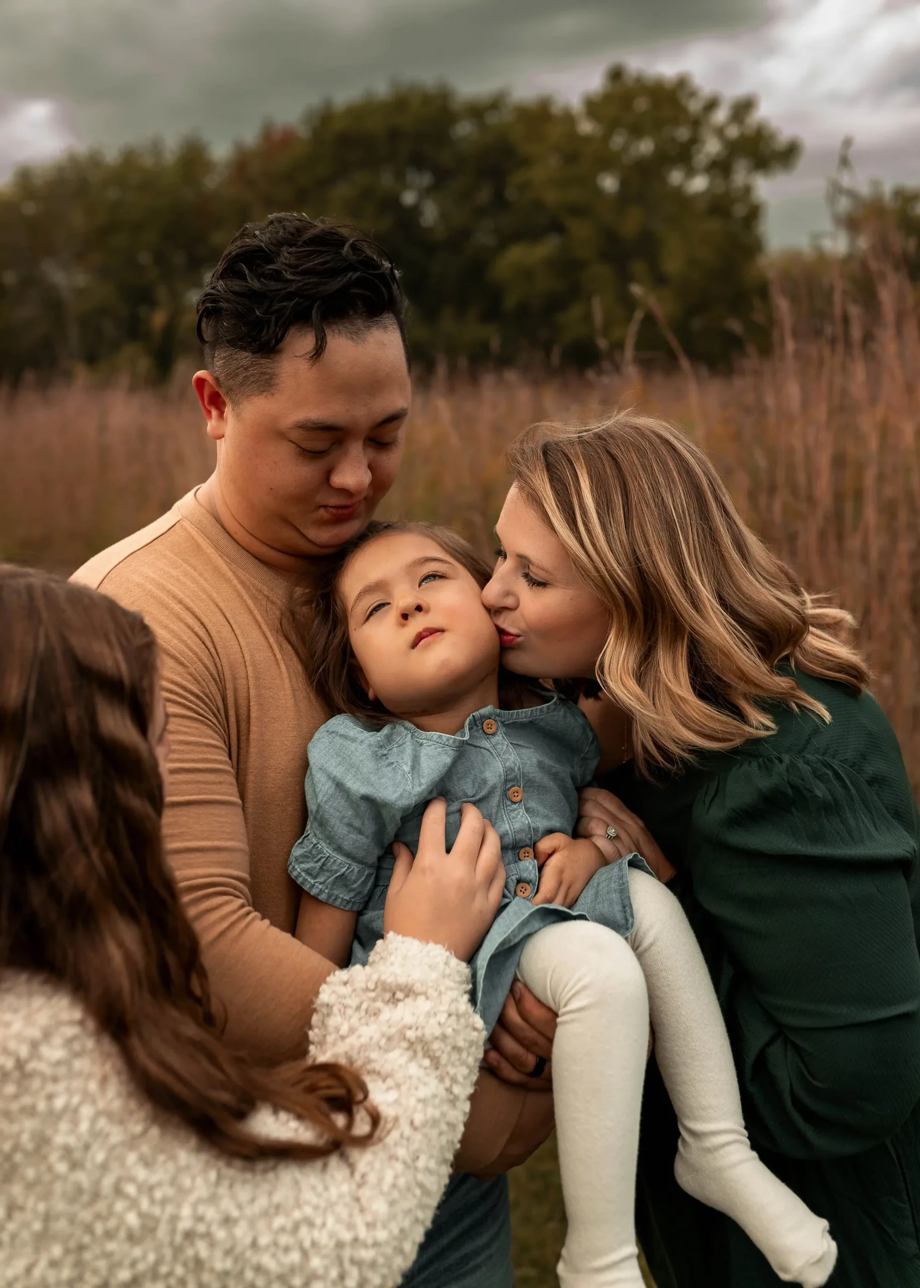 Hanna the baby suffering from epilepsy called Lennox Gastaut Syndrome a severe condition that causes repeated seizures and developmental delays. with her family.