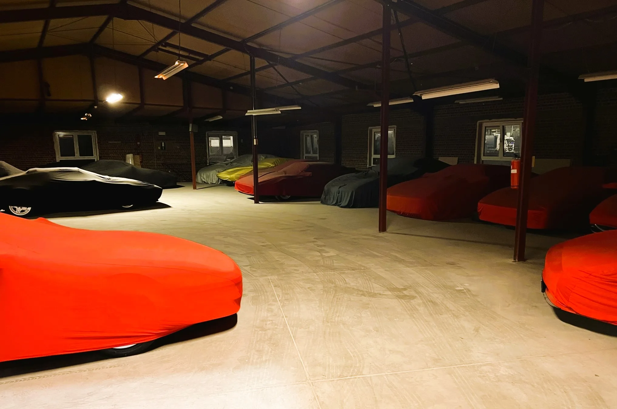 the abandoned luxury cars discovered in warehouse which were found in central Brussels.