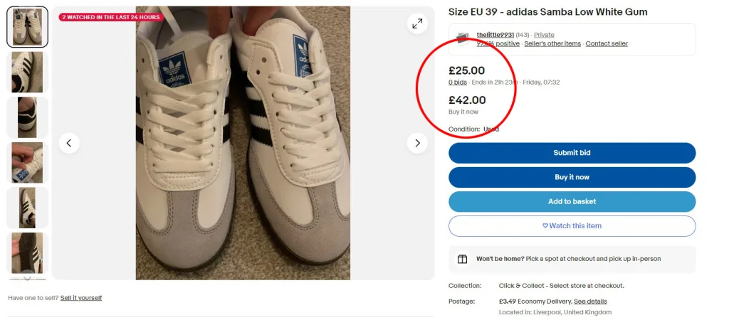 Adidas fans flog Samba trainers for low prices after Rishi Sunak ...