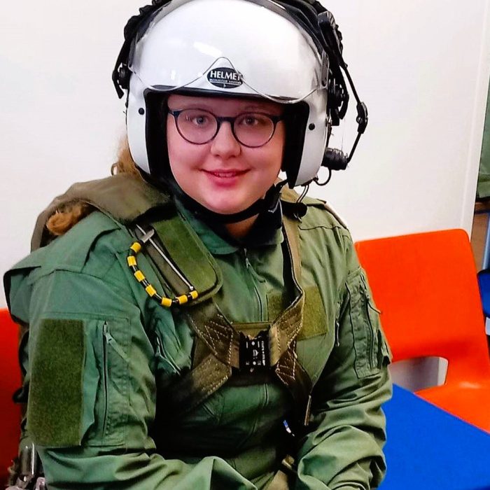 Teen girl becomes first ever deaf RAF cadet to pilot aircraft