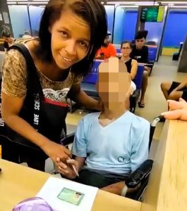 Woman shocked bank staff when she brought her deceased 'uncle' to a branch in Rio de Janeiro, Brazil, attempting to secure a loan. Despite his obvious lack of response, she urged him to sign documents.