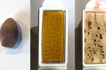 Microbiologists warn London commuters against doing makeup on the Tube after finding harmful bacteria, including E.coli and faecal streptococci, on seats and handrails. Stay safe with hand sanitiser.