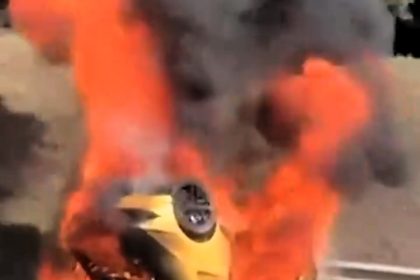 A Lamborghini driver, Fung Swee Yen, 62, tragically burned to death in a crash near Kuala Lumpur. The 47-year-old passenger was rescued just before the car erupted in flames.