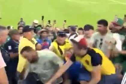 Rival fans brawl after Mexico and Ecuador's 0-0 Copa America draw, causing chaos at State Farm Stadium. Tensions flare as Mexico is eliminated. Full story here.