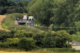Six people, including four adults and two children, tragically died in a crash involving a car and motorcycle on the A61 Barnsley Road between Wakefield and Barnsley.