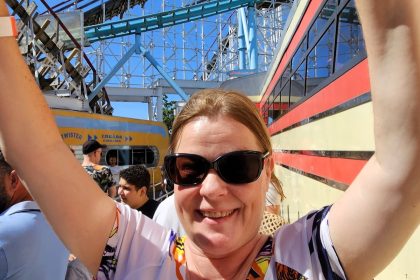 Survivor of rollercoaster accident shares recovery journey a year later. Karin Elmegard, who endured multiple injuries, bravely rides again. Read her inspiring story.