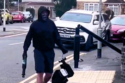 A man dubbed 'Bladerunner' was filmed cutting down a ULEZ camera in broad daylight in West London, sparking a heated debate over his controversial actions.