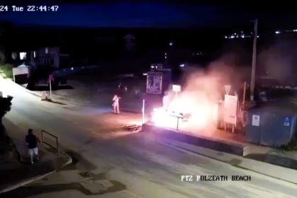 Residents of Polzeath Beach, Cornwall, are outraged after a disposable BBQ ignited a bin fire. Locals and fire crews acted swiftly to extinguish the blaze caused by improper disposal.
