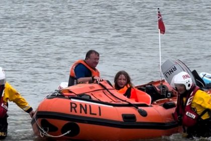 A grandad and his 11-year-old granddaughter were swept three miles out to sea in Sussex, rescued by the RNLI after a dramatic paddleboard and kayak trip gone wrong.