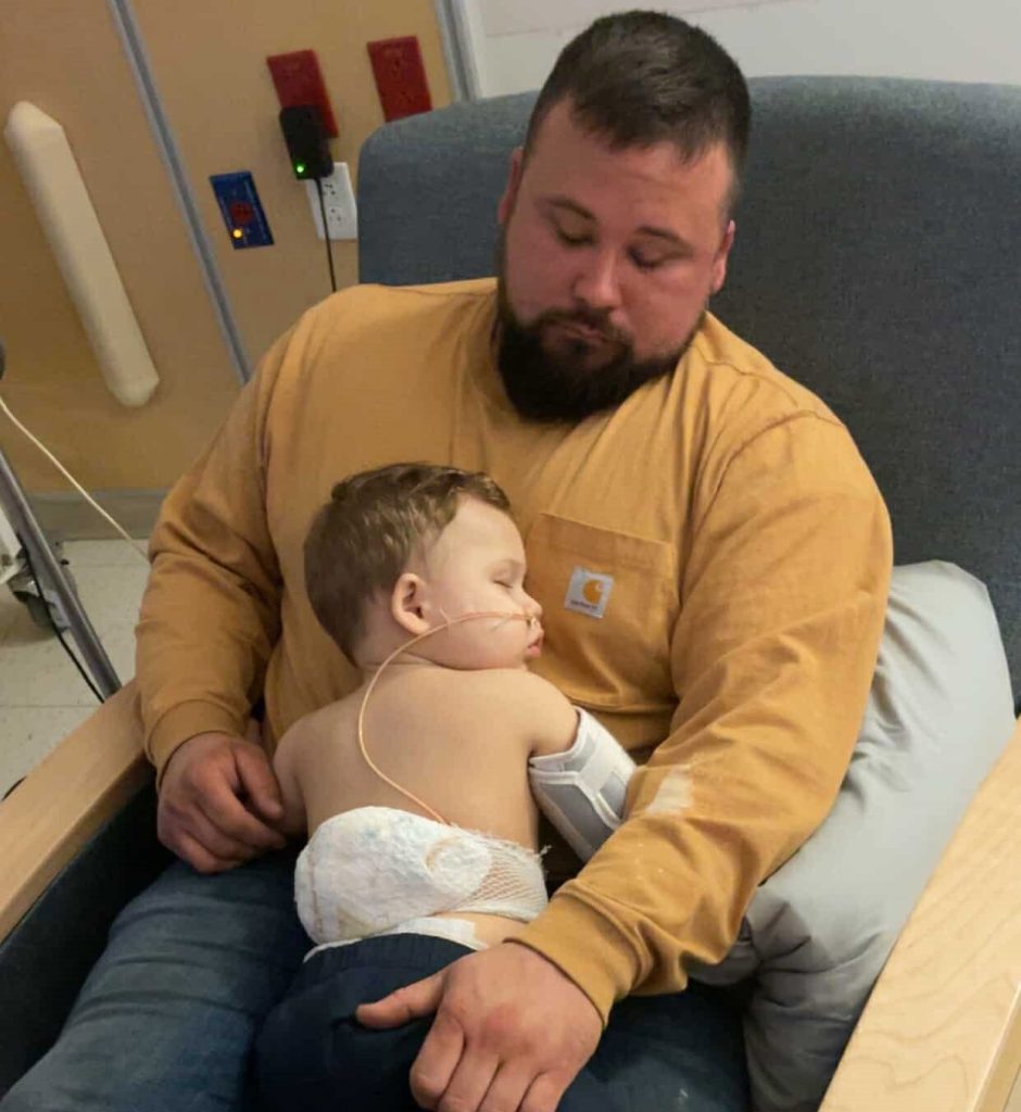 Toddler survives life-threatening injury after swallowing button battery, leaving parents urging others to avoid battery-powered toys to prevent similar accidents.