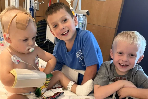 A mother shares her shock after all three of her young sons were diagnosed with the rare brain condition, Chiari malformation type 1, leading to multiple surgeries and recovery.