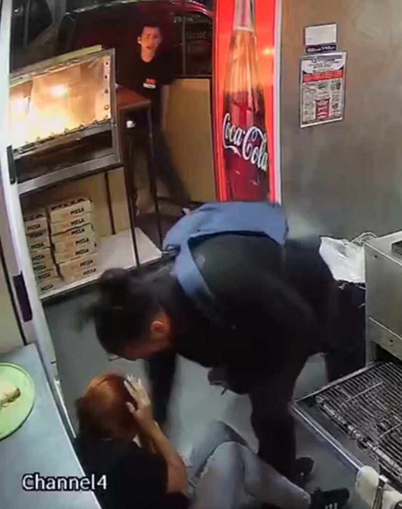 Actor accused of stabbing estranged wife 28 times in Buenos Aires pizzeria before turning the knife on himself. Victim miraculously survives; investigation ongoing.