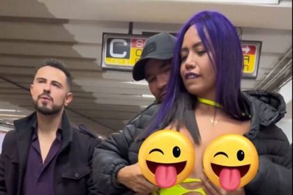 Adult star films explicit scenes on Mexico City Metro, sparking public outrage and police investigation. Co-star, a real cop, suspended. Possible fines for public disturbance.