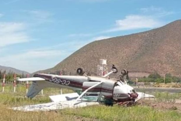 Small plane flips near runway at Chile air show, injuring four, including a 12-year-old. Firefighters rescued passengers as investigations into the crash continue.