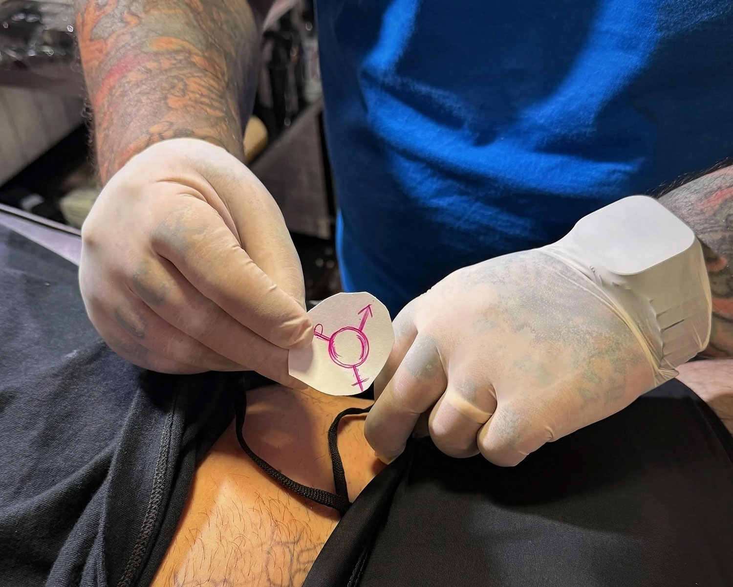 Influencer with '70% of body' covered in ink gets £1,200 penis tattoo