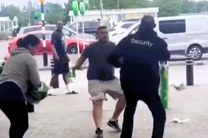 Hero security guard chases suspected shoplifter through Asda car park in Leyton, London, as shocked shoppers watch. Incident sparks mixed reactions from locals.