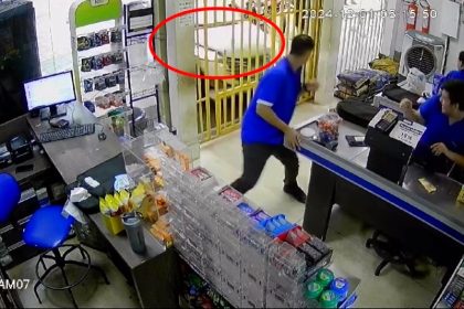 A 21-year-old woman in Palmas, Brazil, drove her car through a shopfront after a dispute over purchasing a single beer, injuring two people. She faces attempted murder and other charges.