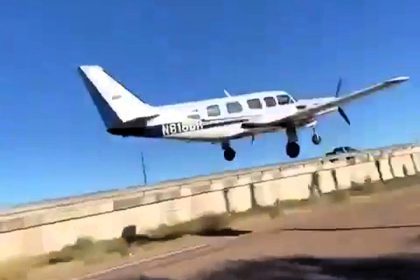 A Piper PA-31 plane crash-landed near a Texas school, injuring four and hitting three vehicles. FAA to investigate; no fatalities reported in this rare highway emergency.