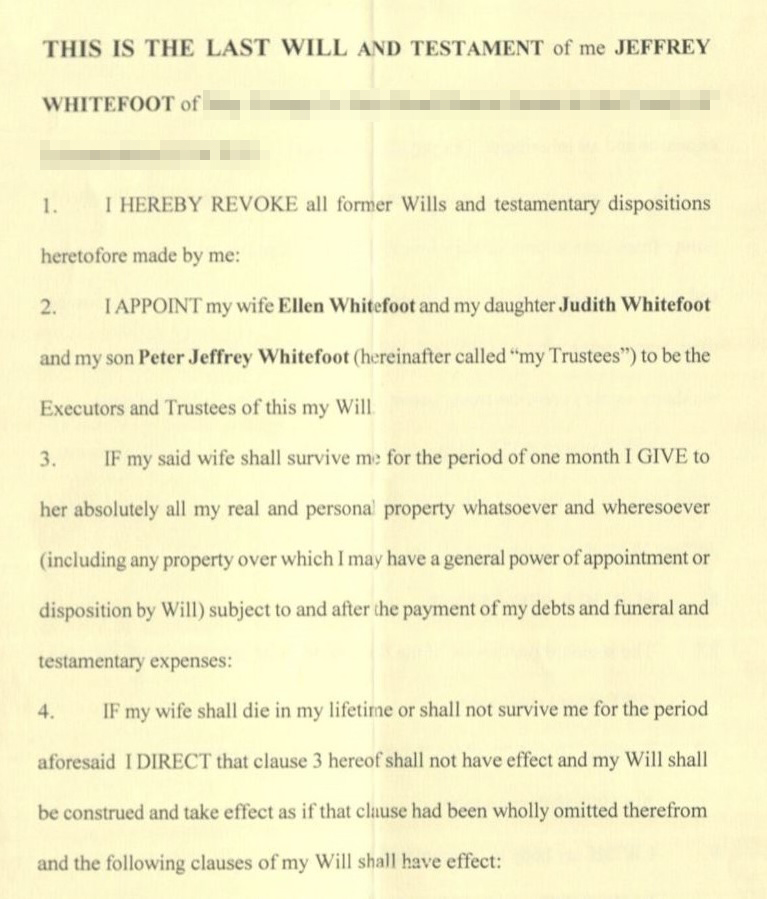 Busby Babe Jeff Whitefoot leaves £200,000 fortune to his children after passing away at 90, 11 months after his wife of 65 years. A football legend and FA Cup winner.
