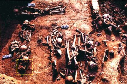 9,000-year-old child's remains found in Neolithic China reveal unusual burial practices, including bone modifications and disease links, shedding light on ancient rituals.