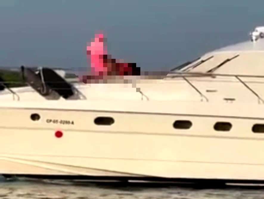 A couple caught having sex on a yacht near Cholón Island, Colombia, shocked tourists who filmed and cheered. Police are investigating, and fines for public indecency may follow.