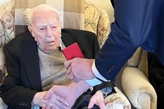 D-Day hero John Maskell, 105, receives France's Legion d'Honneur for his service in Normandy during WWII. The ceremony honors his bravery and lifelong dedication.