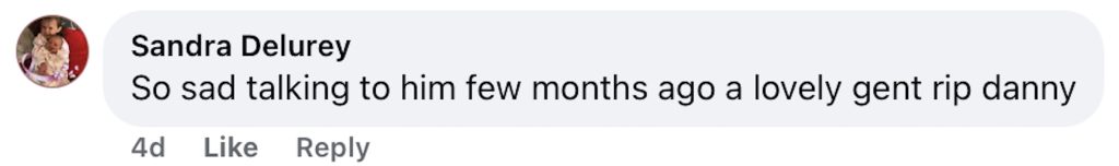 Social media comment on the post of Benidorm mourns the loss of local legend ‘Dutch Danny,’ a beloved street entertainer. Fans and expats have raised over £1,065 to cover his funeral costs after his passing.