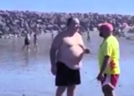 A beach brawl erupted at Playa Unión, Argentina, as lifeguards clashed with a man attempting to enter a restricted water sports area. The lifeguards were later dismissed.