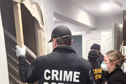 A missing mother-of-three was found in a ‘makeshift tomb’ at her boyfriend’s Maryland home. Police allege he confessed to her murder after she was reported missing.