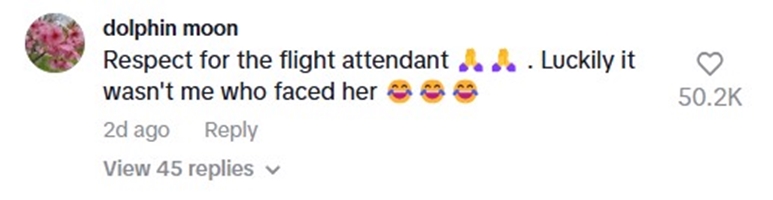Social media comment on the post of A woman caused a one-hour flight delay after refusing to wear a seatbelt on a Vietnam-Malaysia flight. Police removed her as passengers cheered, sparking viral reactions.