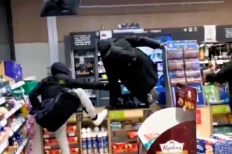 Three thieves boldly stole alcohol and cigarettes from an Asda petrol station in Battersea, leaving shoppers shocked as staff stood by. A sign of lawlessness in London?