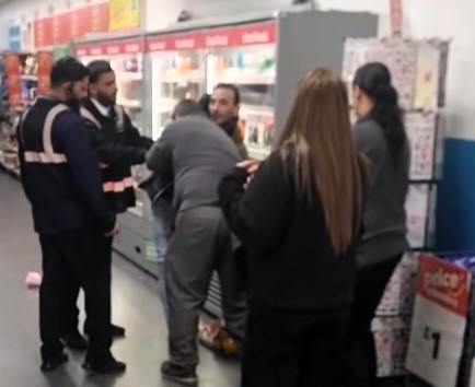 Suspected shoplifter stopped by six staff at Poundland Luton, as the chain ramps up security to combat £44m in thefts, shocking shoppers and sparking debate online.