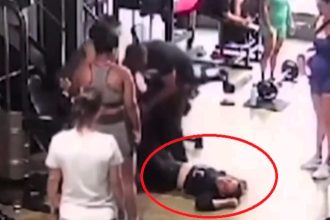 A woman tragically collapsed and died while using a leg extension machine at a gym in Brazil. The cause is still under investigation, with no signs of foul play.