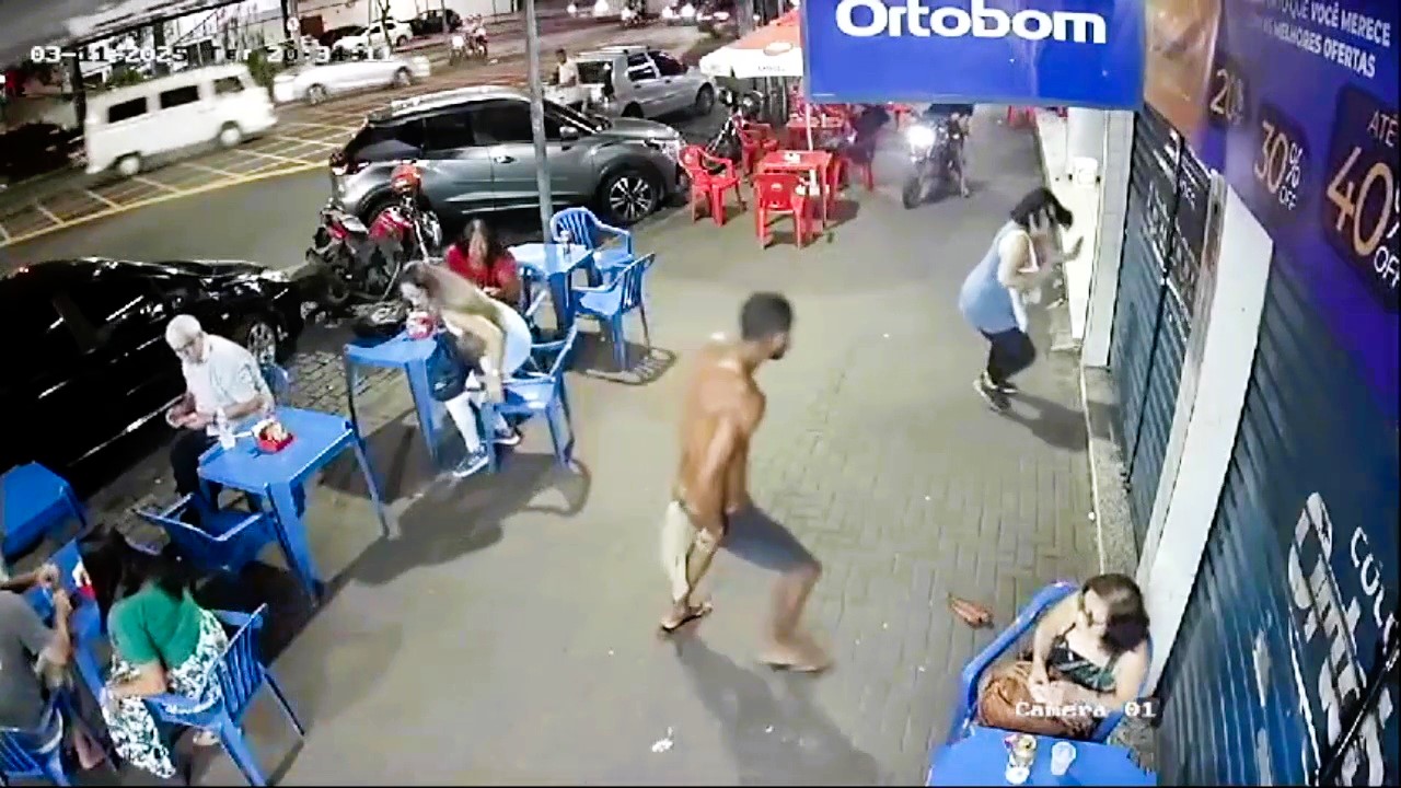 Drinker murdered in brutal ride-by shooting outside Rio bar - gunmen fire point-blank before fleeing on motorbike. Police investigation underway.