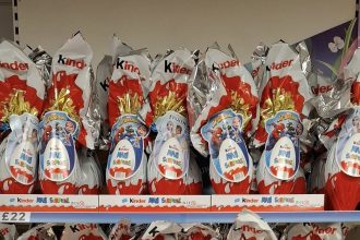 Shoppers outraged over Tesco’s £22 Kinder Easter egg, calling it “greedflation at its best.” Are Easter eggs now a luxury? See the debate on shocking prices!