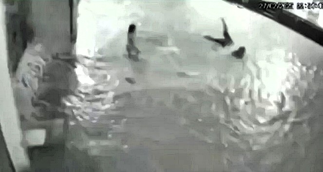 A five-year-old girl miraculously survived after falling into an open manhole on a flooded street in Brazil, getting swept 30m through a sewer before climbing out.