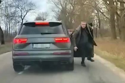 Polish mayor Jacek Zielinski was detained after a road rage attack where he dragged a man from a car and beat him, leaving the victim with severe skull injuries.