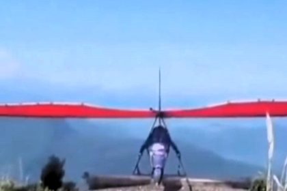 Paraglider Ricardo Stecanella, 52, tragically fell 656ft to his death mid-flight in Brazil. His glider collapsed, and he was pronounced dead at the scene.