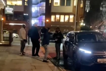A street fight in South Kensington escalated into a hit-and-run as a driver sped off, knocking a moped rider into a parked car, leaving locals shocked.