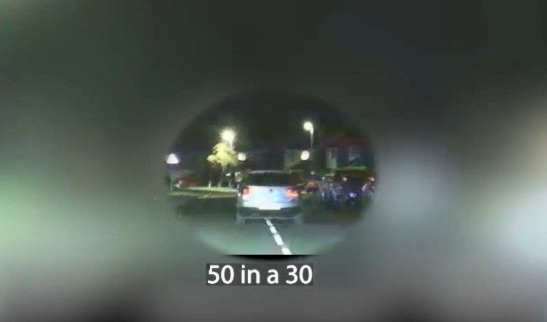 Teen driver caught speeding at 70mph in a 30mph zone, going the wrong way around a roundabout with no lights on. See how police ended the reckless chase.