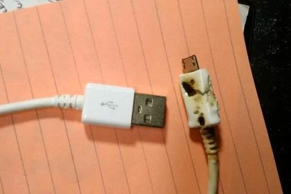 A 15-year-old girl in Thailand was electrocuted while using her phone with a faulty charger and frayed extension cable. Authorities urge caution with damaged electricals.