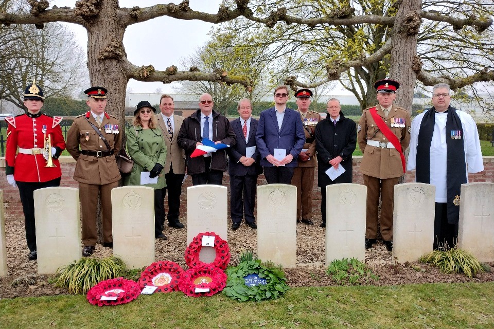 Captain Hubert Leslie Smith, a WWI hero killed in 1918, was finally identified and honored 107 years later with a rededication service attended by his descendants.