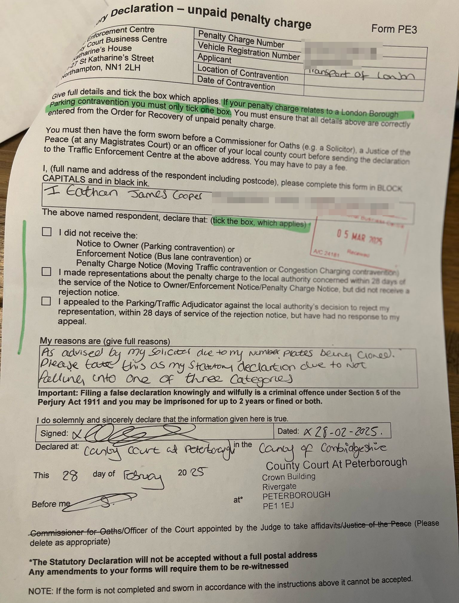 Eathan Cooper’s life was turned upside down after his number plate was cloned, leading to £2,500 in fines, police stops, and stress for his family. TfL has now cancelled the penalties.