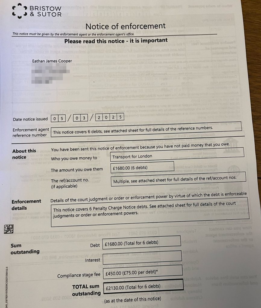 Eathan Cooper’s life was turned upside down after his number plate was cloned, leading to £2,500 in fines, police stops, and stress for his family. TfL has now cancelled the penalties.