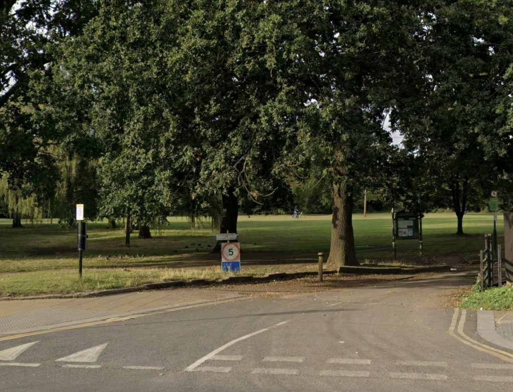 A loose German Shepherd attacked a smaller dog in Roe Green Park, London, sparking panic. Bystanders struggled to stop it until one man used a shocking but effective trick.